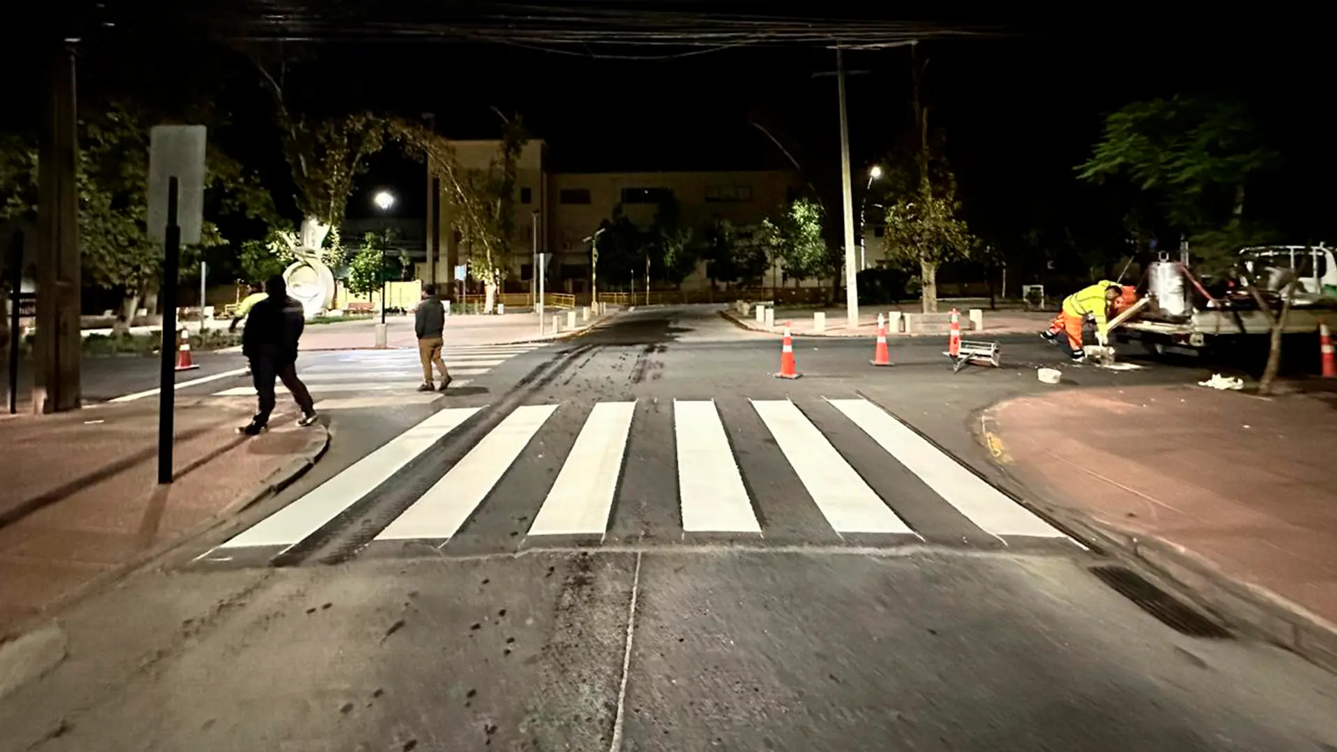 Contrato de demarcación vial en la comuna de Los Andes