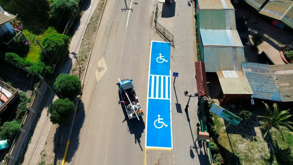 Contrato de demarcación vial en la comuna de Los Vilos